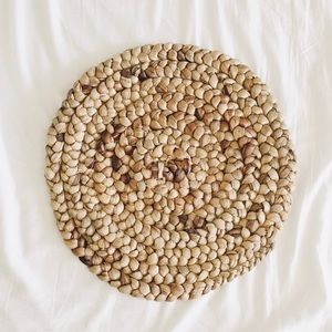 Large Braided Hyacinth Trivet + Wall Decor